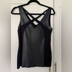 Bailey 44 leather top - medium. Barely worn.